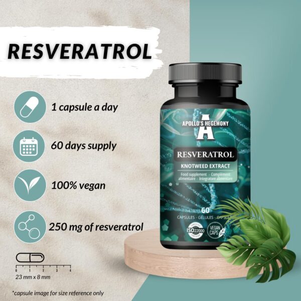 Cápsulas de Resveratrol de alta dosis