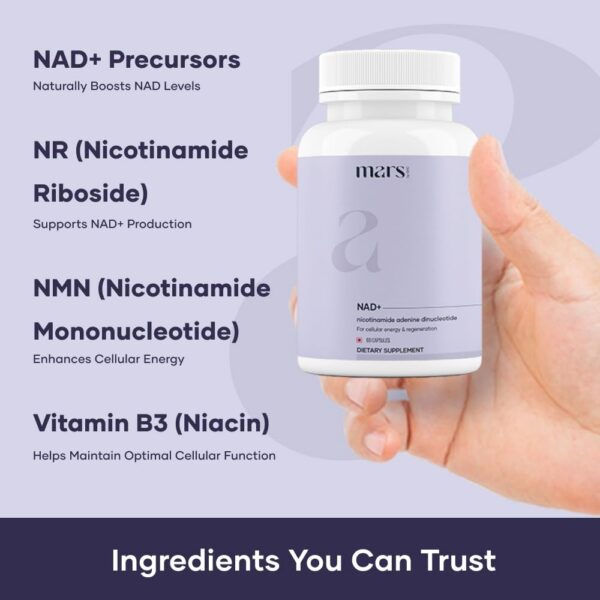 Apoyo antioxidante y reparación celular Mars NAD+