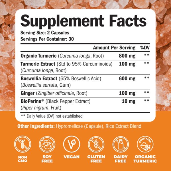 Apoyo para articulaciones y digestión con cúrcuma y jengibre