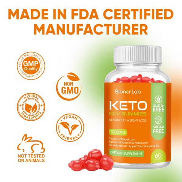 Apoyo digestivo y metabólico con gomitas keto ACV