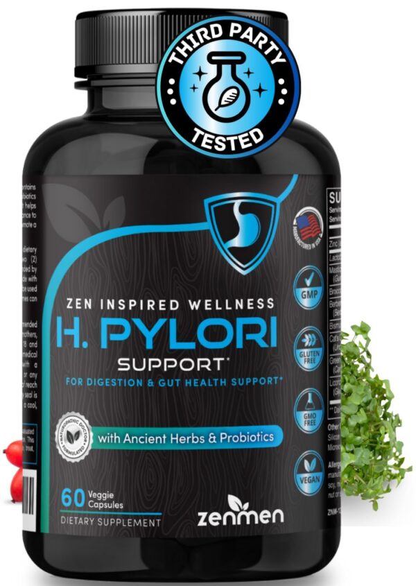 Apoyo H Pylori Zenmen probiótico Lactobacillus reuteri 60 cápsulas veganas
