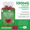 Apoyo inmunológico gomitas sauco con zinc y vitamina C veganas