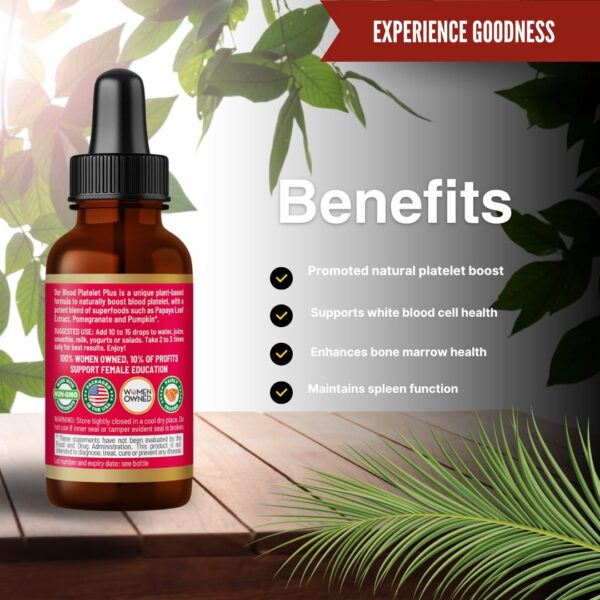 Apoyo plaquetas y sistema inmune con compuesto natural de papaya