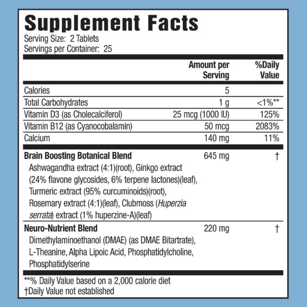 Etiqueta de Healthy Brain All-Day Focus