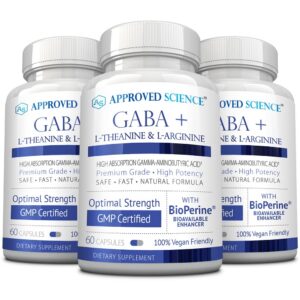 Approved Science GABA+ suplemento calma y sueño 600mg