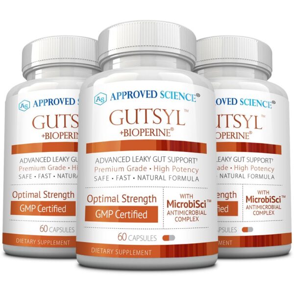 Frente del producto Gutsyl Approved Science