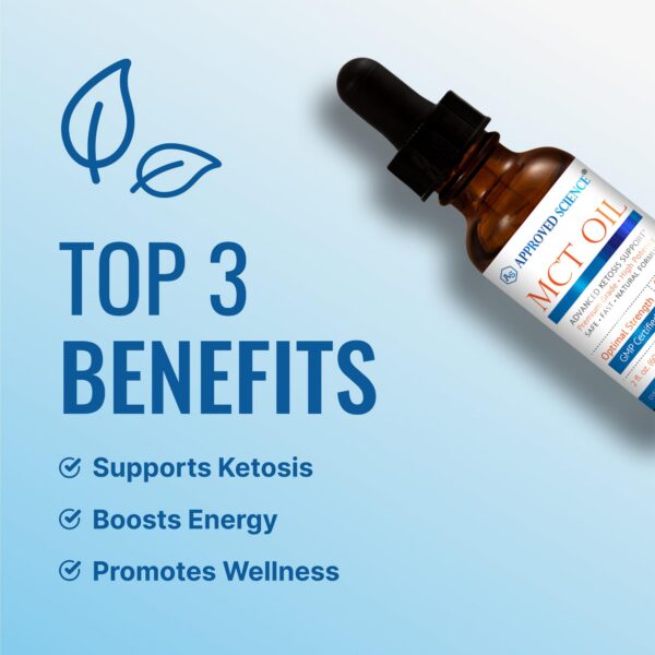 Version 1.0.0 Vista lateral de la botella de MCT Oil