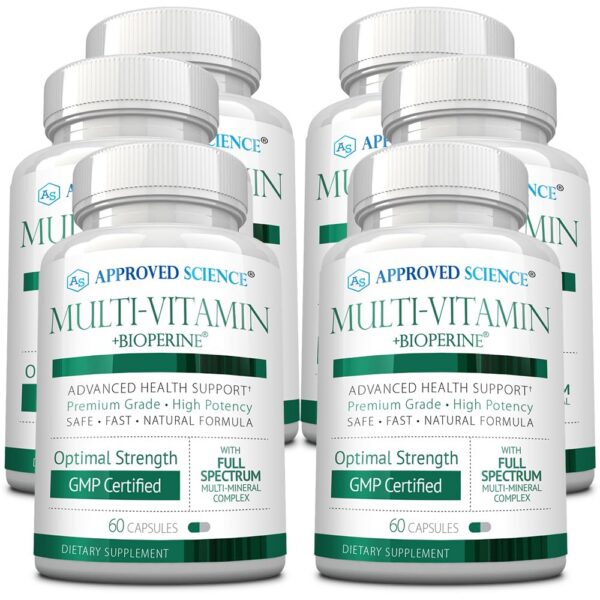 Approved Science Multivitamin 360 cápsulas frasco frontal