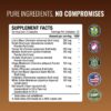 Etiqueta con ingredientes del Mushroom Complex Approved Science