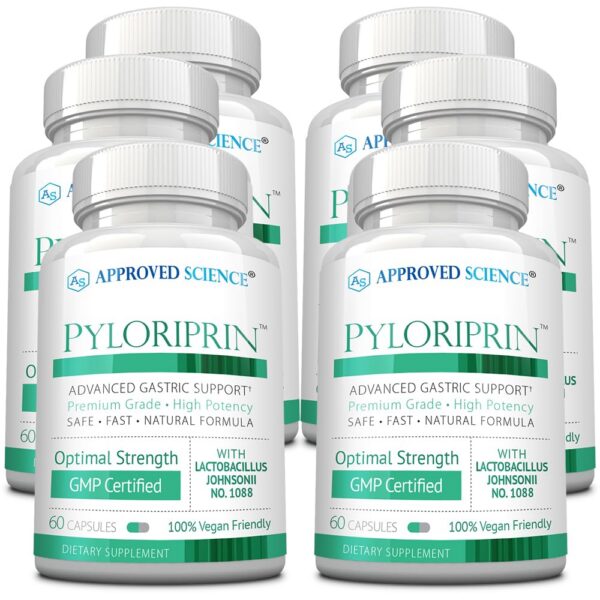 Suplemento Approved Science Pyloriprin botella 360 cápsulas