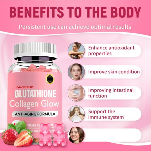 Frasco con gomitas en estante