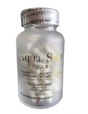 Frente del envase de Aqua Skin Glutacion