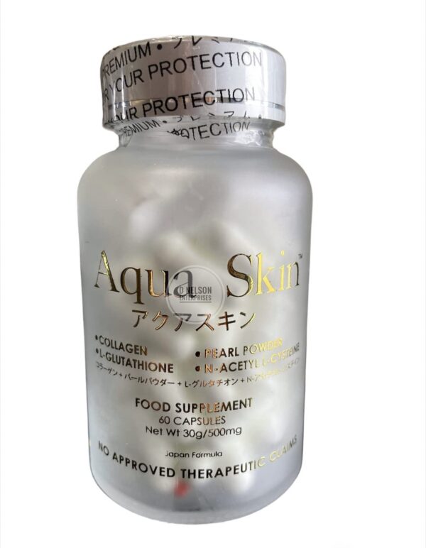 Frente del envase de Aqua Skin Glutacion
