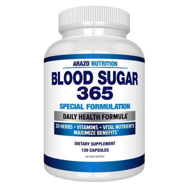 Version 1.0.0 Arazo Blood Sugar 365 Suplemento en envase