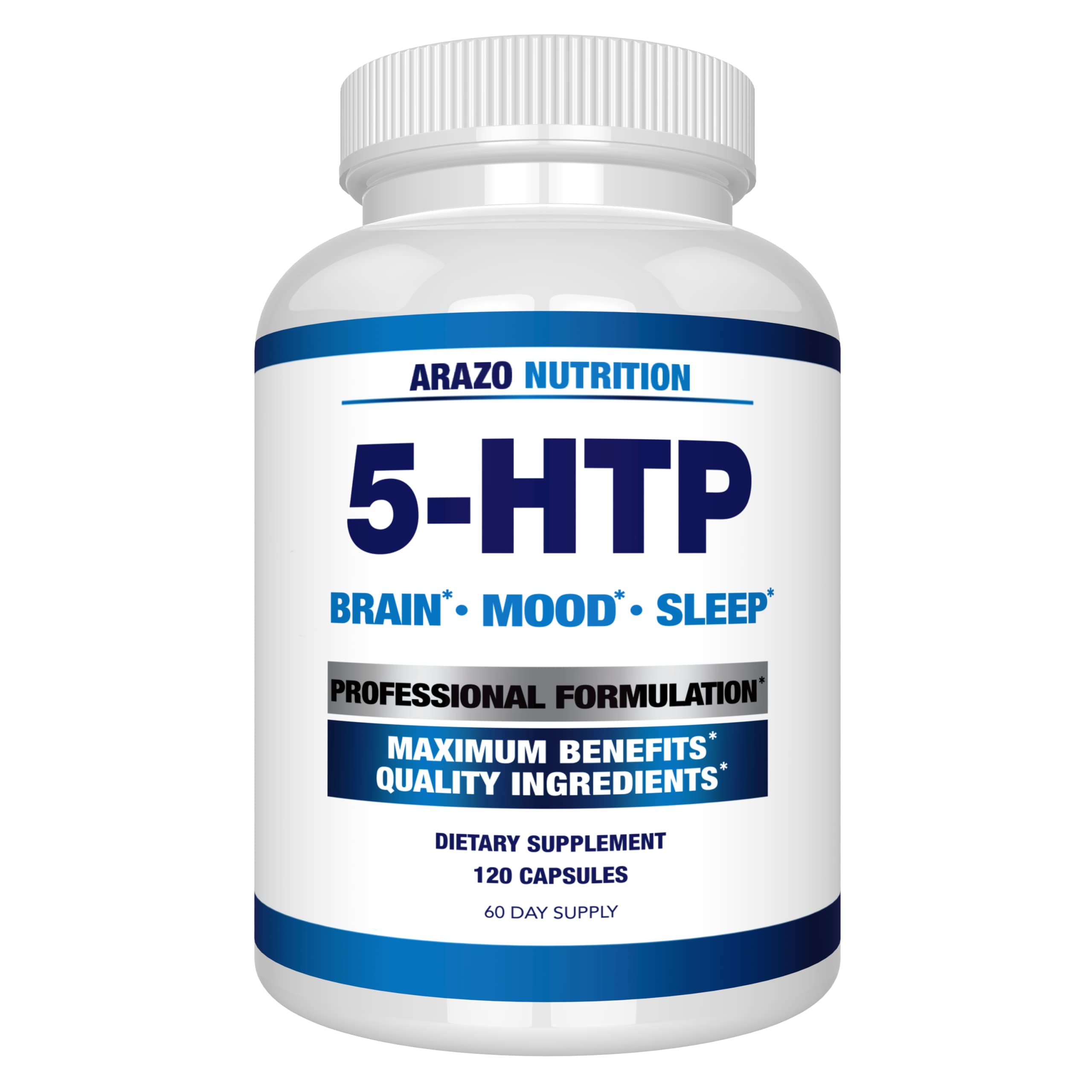 Arazo Nutrition 5-HTP, 200 mg with Calcium