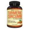 Arazo Nutrition cápsulas de cúrcuma con BioPerine botella frontal
