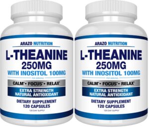 Frasco Arazo Nutrition L-teanina 250 mg