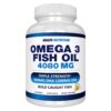 Botella de cápsulas blandas de aceite de pescado Omega 3 de Arazo Nutrition