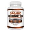 Frasco de Arazo Nutrition Organic Coconut Oil 2000 mg