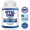 Version 1.0.0 Frasco y etiqueta del multivitamínico Arazo Nutrition Vital One