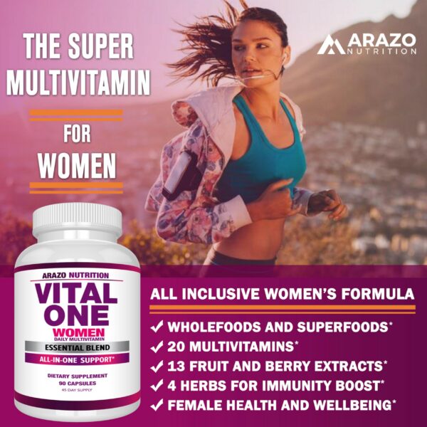 Version 1.0.0 Fruta y vegetales en la fórmula de Vital One Multivitamínico