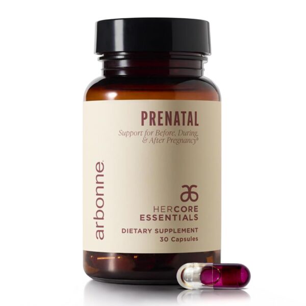 Frente de Arbonne HerCore Prenatal en cápsulas