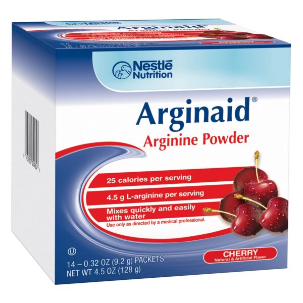 Version 1.0.0 Arginaid Cherry sobres de 0.32 onzas front