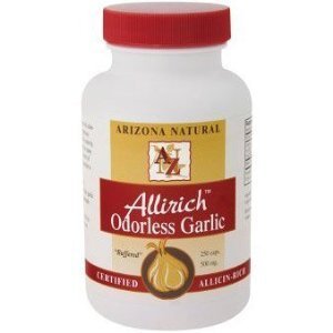 Botella Arizona Natural con 200 cápsulas blandas de ajo