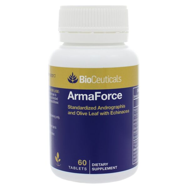 ArmaForce MSNOR BioCeuticals suplemento hoja de olivo 60 cápsulas veganas