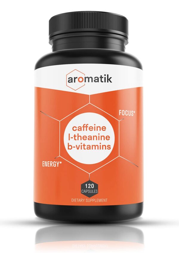 Aromatik suplemento cafeína y l-teanina 120 cápsulas veganas