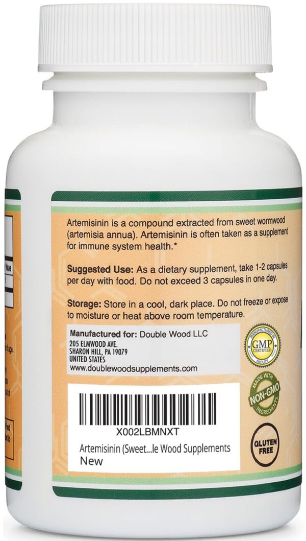 Detalle de etiqueta y cápsula