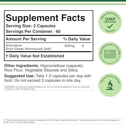 Etiqueta detallada de Artemisinina