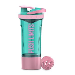 Artoid Mode shaker 24 oz frente crema rosa