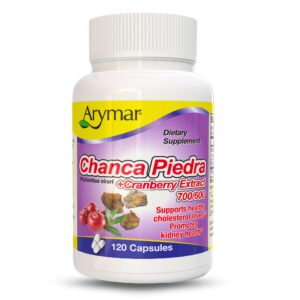 Arymar Chanca Piedra cápsulas con extracto de arándano para bienestar