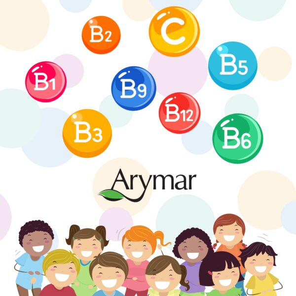 Arymar suplemento vitamina infantil presentación compacta
