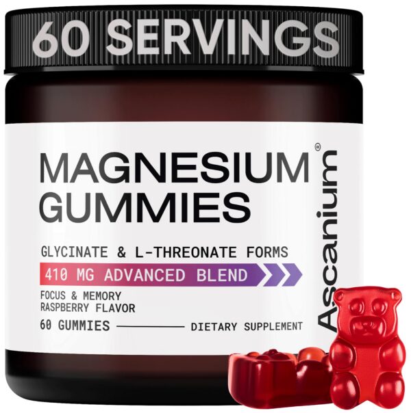 Frasco de Magnesium Gummies Ascanium
