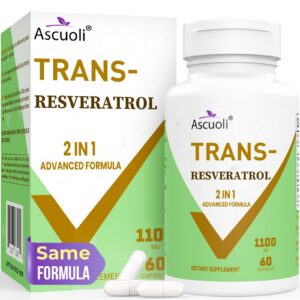Version 1.0.0 Frente del envase Ascuoli Trans-Resveratrol 1100 mg