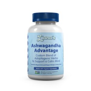 Ashwagandha Advantage suplemento orgánico para estrés 60 cápsulas