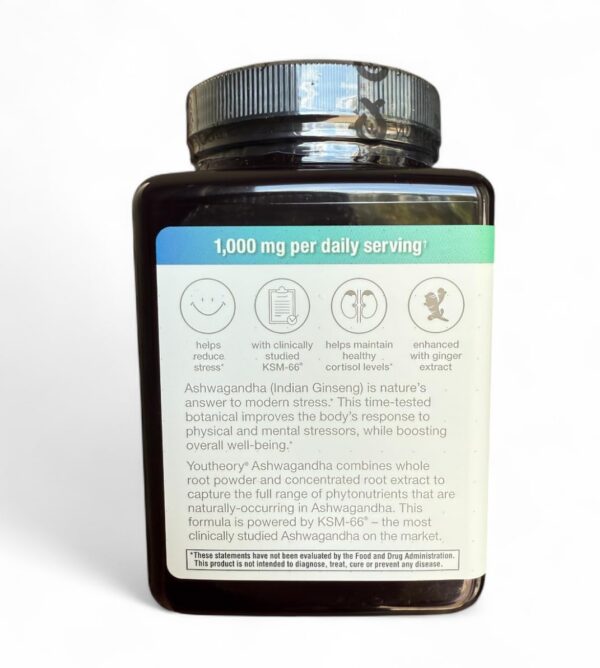 Cápsulas Ashwagandha en frasco