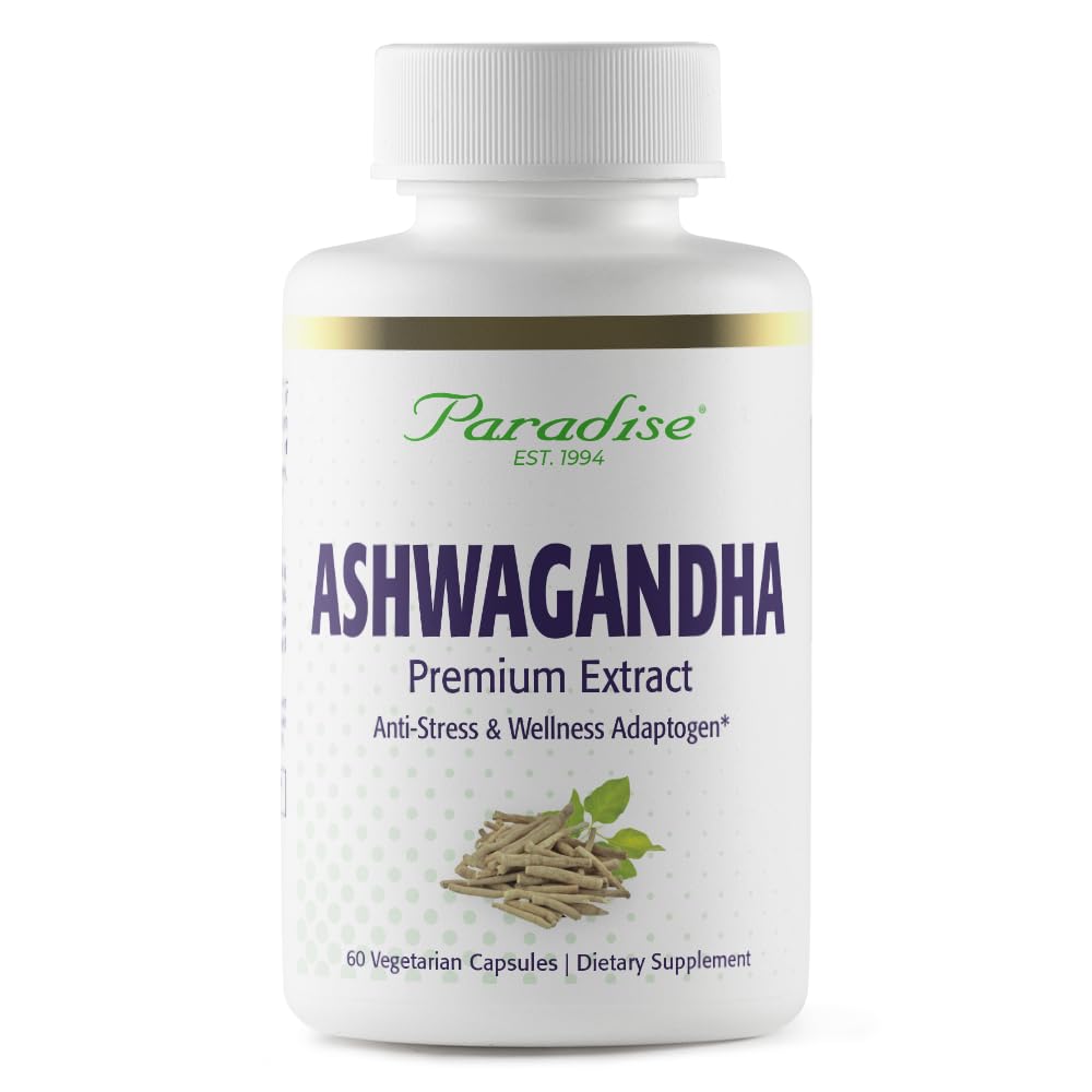 Ashwagandha Orgánica Paradise Herbs | 60 Cápsulas Vegetarianas