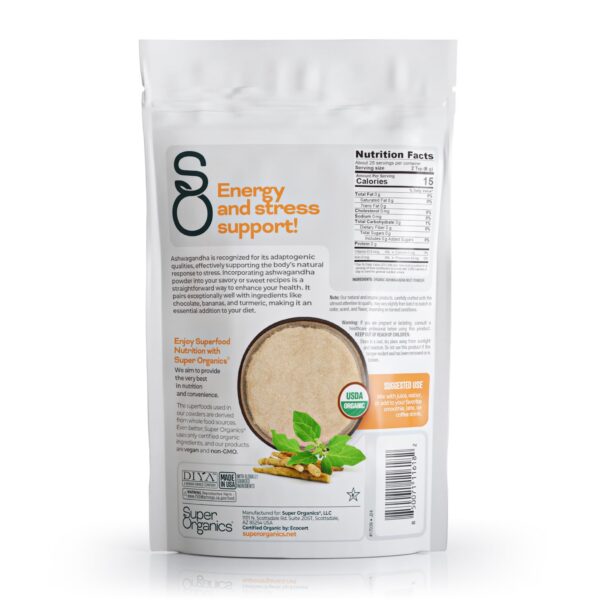 Uso recomendado de ashwagandha: polvo para batidos