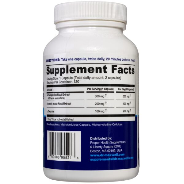 Version 1.0.0 Cápsulas de Ashwagandha Rhodiola L-teanina