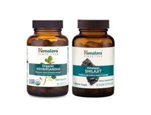 Ashwagandha y Shilajit Himalaya para alivio del estrés
