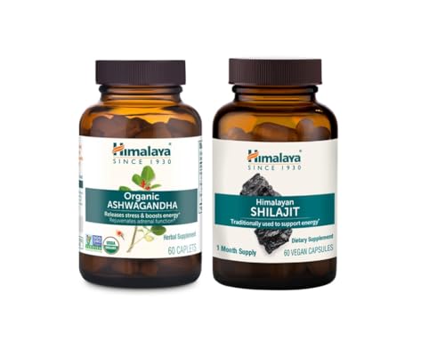 Ashwagandha y Shilajit Himalaya para alivio del estrés
