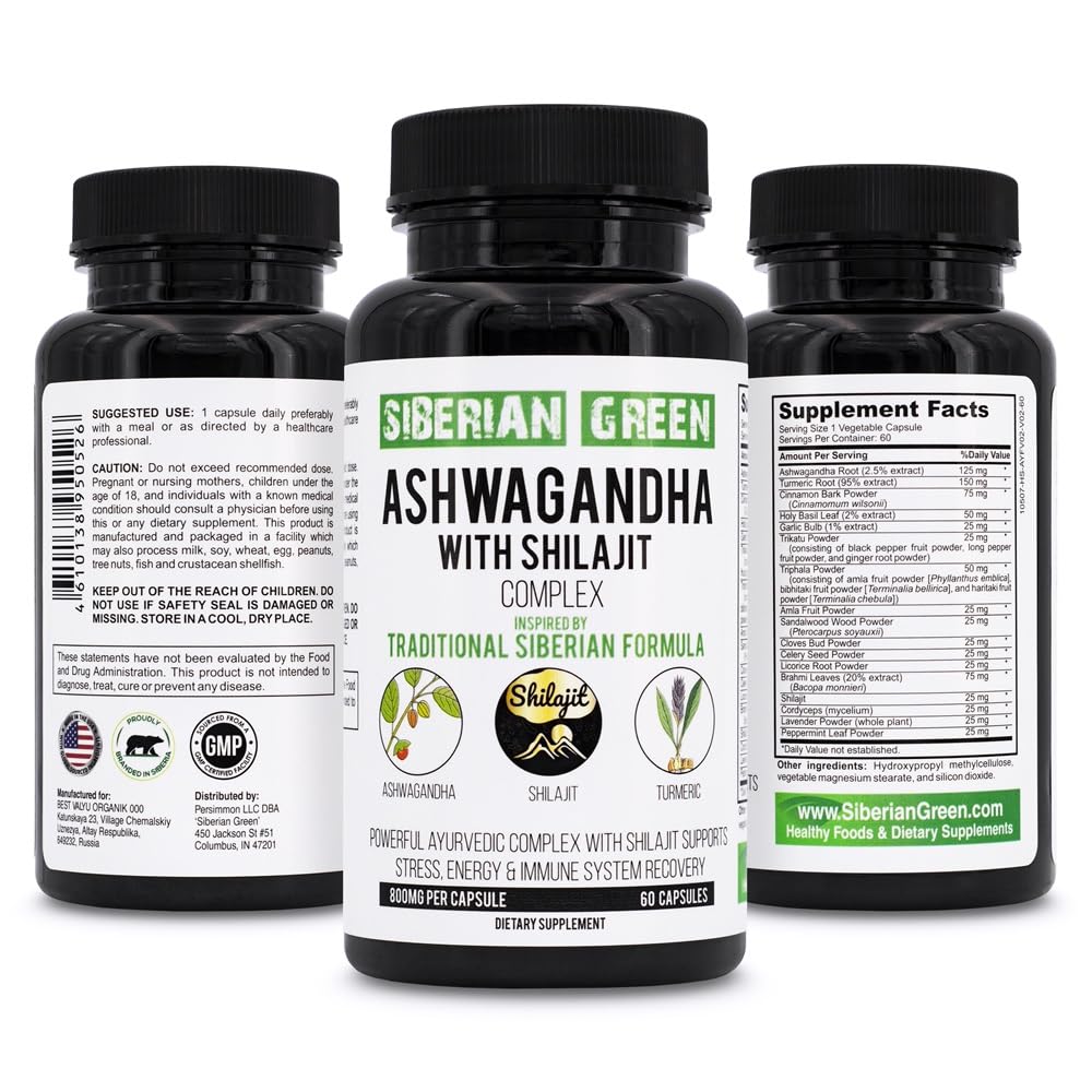 Siberian Green Ashwagandha, 800 mg
