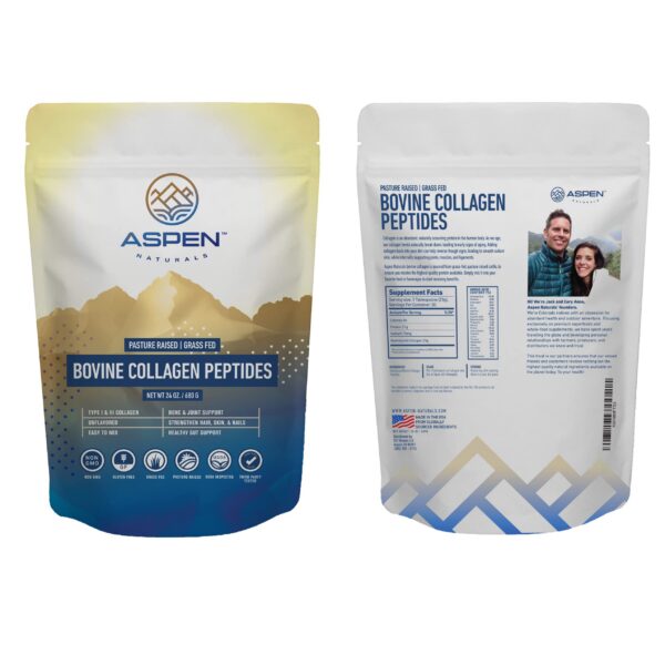 Etiqueta del producto colágeno Aspen Naturals