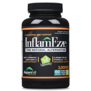 AspenHill InflamEzze complejo cúrcuma jengibre 60 cápsulas