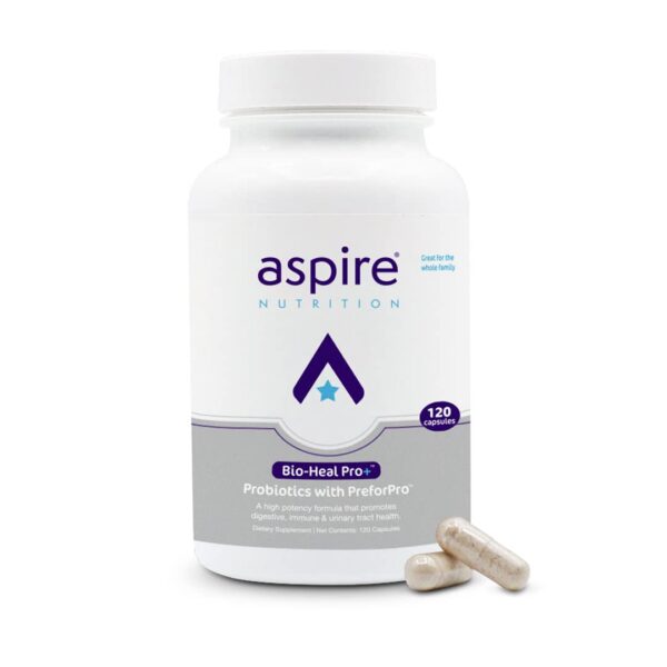 Version 1.0.0 Aspire Nutrition Bio-Heal Pro+ suplemento probiótico saludable