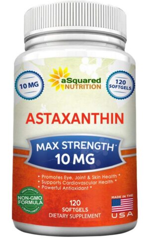 Version 1.0.0 Astaxantina aSquared Nutrition etiqueta frontal