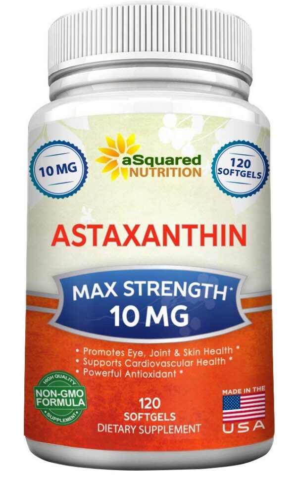 Astaxantina aSquared Nutrition etiqueta frontal